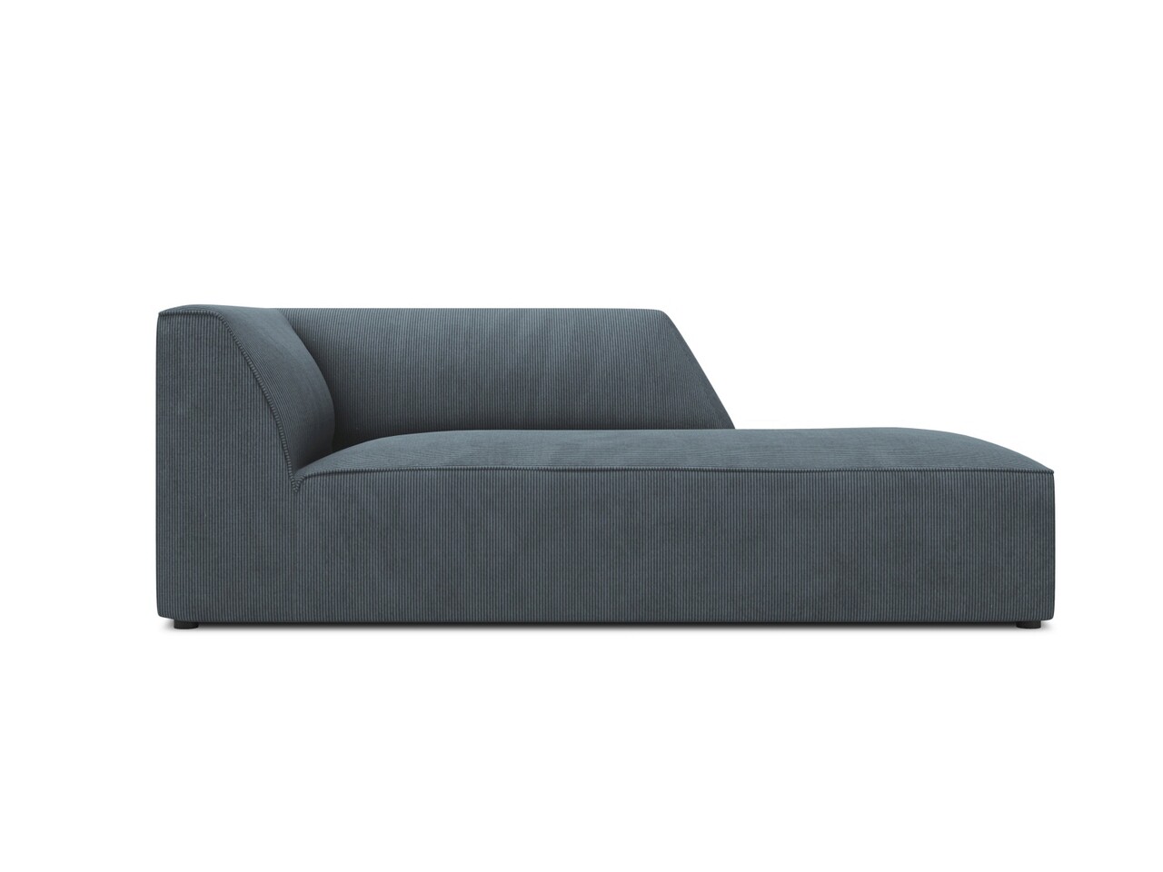 Sezlong living dreapta 1 loc, Ruby, Micadoni Home, BL, 180x93x69 cm, velur, albastru - imagine 7